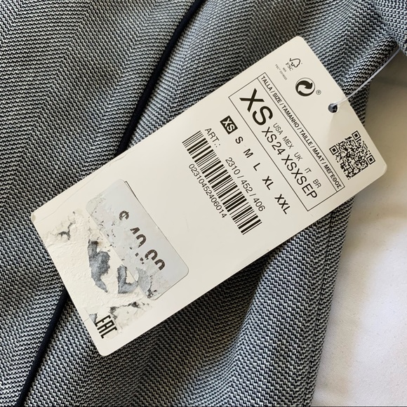 ZARA Gray V Neck Choker A-Line Shift Mini Dress - Picture 12 of 12